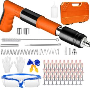 Manuelle Mini Nagelpistole aus Stahl für Betonwände Sellotape Nagelpistole 5 Gänge Einstellbar Bolzenschussgerät Nagelpi