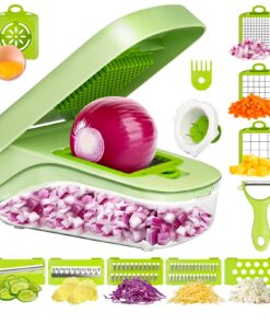 17 in 1 Multifunktionaler Gemüseschneider - Praktisch für Gemüse Kartoffelsalat in der Küche