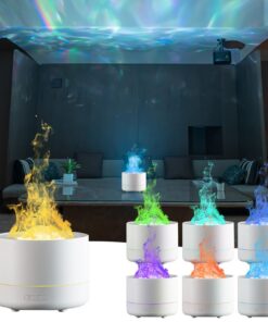 Aroma Diffuser Projektor 7 Farben LED Licht Luftbefeuchter Elektrisch Automatische Abschaltung Geeignet für Schlafzimmer