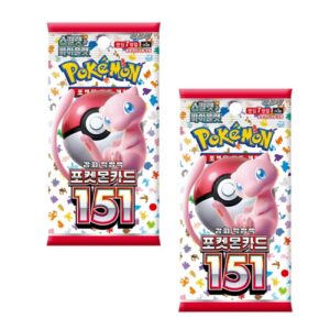 2X 151 Booster Pack (sv2A) – Koreanisch | Je 7 Karten pro Pack | Karmesin & Purpur Subset für Sammler | Perfekte Collect
