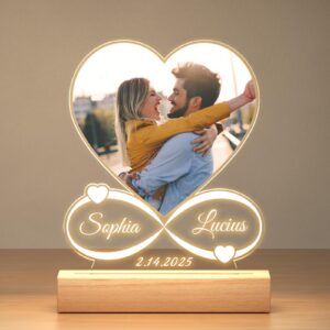 KoxSmar Personalisierte Bilderrahmen für Frauen, Personalisierte Geschenke mit Fotos, Ideal zum Jahres- und Geburtstagsd