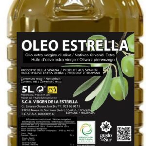 Oleo Estrella Extra Natives Picual Olivenöl 5 Liter Gesundheit und KochenPremium Qualität für Köche und Gesunde in der K