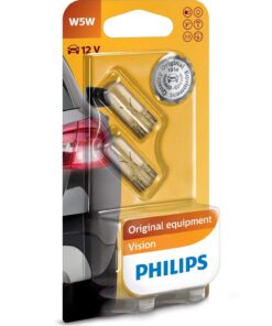 Philips 12961B2 Vision W5W Signallampe für Kraftwagen - HELLSTARK & LANGE DAUER | Ideal für Lastwagen und Traktoren - IN