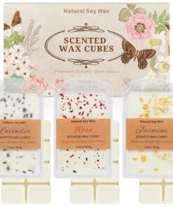 SCENTORINI Lavendel Duftwachs für Duftlampe, Sojawachs Wax Melts, Für Relaxation und Entspannung, Getrocknete Blume und
