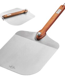 SILBERTHAL Spülmaschinenfest Pizzaschieber 30cm Akazienholz | SILBERTHAL Robuste Pizzaschieber Edelstahl 30cm Akaziengr