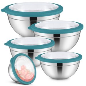 Herogo Rührschüssel 5er Set, Edelstahl, Blau Herogo Rührschüssel 5er Set, Backen und Servieren, Blau Herogo Rührschü