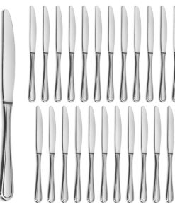 Gifcomda Edelstahl Buttermesser für Zuhause und Restaurant | Gifcomda Spülmaschinenfestes Tafelmesser 24 Stück Set | Gi