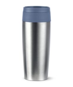 Emsa Travel Mug N2024100, 0,36 l Quick-Press Schlauchverschluss, Eco-Design, hält Getränke 4h warm und 8h kühl