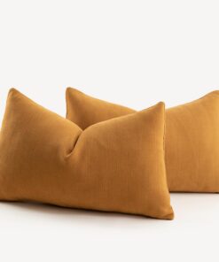 Mandioo weich Ingwer Chenille Kissenbezug modern langlebig für Wohnzimmer und Schlafzimmer