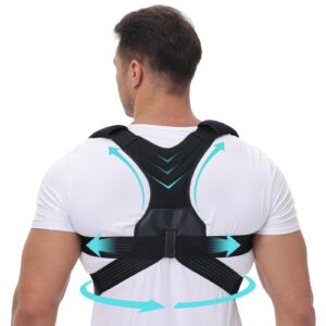 **Govo Yuge Rücken Geradehalter Haltungskorrektur für Männer, Rückenschmerz Linderung, 3D-Adaptives Design, Groß und Kl
