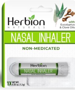 Herbion Naturals Nasal Inhaler - Menthol Eukalyptusöl zur Nasenventilation 0.05 Fl Oz (1.5ml)