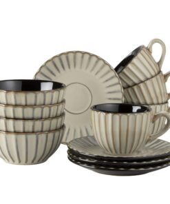 MÄSER Frühstücksset Steinzeug Confino Beige 931965