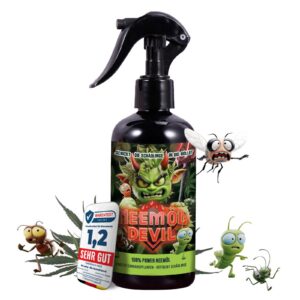 Neemöl Devil® Extra Stark – Blattläuse, Spinnmilben & Thripse bekämpfen | 4-in-1 Mischung | Bio & sanft für Pflanzen | 5