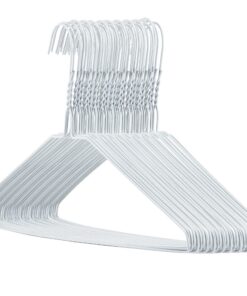 Hangerworld 50 Drahtkleiderbügel Hell Metall für Frauen Ankleidung Schrankoptimierung 41cm