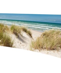 Markise Seide mit Fotodruck OSTSEE, ausziehbar rechts, perfekter Sicht- und Sonnenschutz für Terrasse, 160 cm hoch x 280