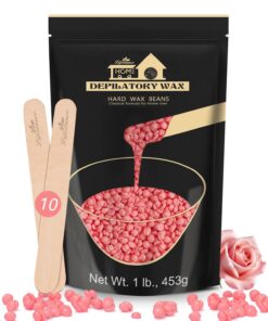 Lifestance 450g Waxing Perlen für Anfänger - Rose Haarentfernung für Gesicht, Augenbrauen, Arme, Finger und Zehe - 10 Ho