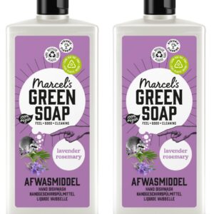 Marcel's Green Soap Spülmittel Lavendel & Rosmarin - Umweltfreundlich - Vegan - 97% Biologisch abbaubar - 500 ml Packung