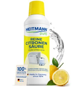 HEITMANN Reine Citronensäure | Effektiver Kalkentferner | Für Küche & Bad | 100% natürliche Zitronensäure | Lebensmittel