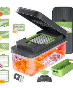 Ibergrif M524-7 8-in-1 Gemüseschneider Multifunktional BPA-frei Spülmaschinenfest für Gemüse & Obst GRS-zertifiziert