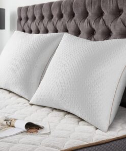 BedStory Kopfkissen 80x80, antibakteriell und antimilben, ideal für Allergeteilter, atmet und verfügbar als 2er Set mit