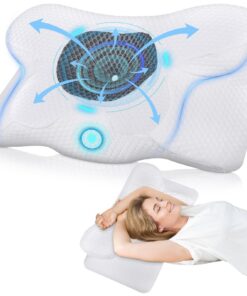 Tegove Memory Foam Kissen,Ergonomisches Nackenkissen für Seitenschläfer,Kopfkissen zur Erleichterung von Nackenschmerzen
