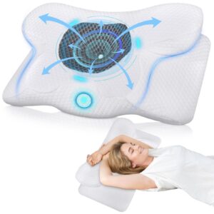 Tegove Memory Foam Kissen,Ergonomisches Nackenkissen für Seitenschläfer,Kopfkissen zur Erleichterung von Nackenschmerzen