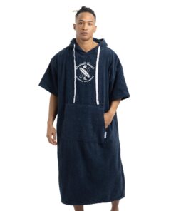 HOMELEVEL Badeponcho Unisex aus 100% Baumwolle - Surf Poncho mit OEKO-TEX STANDARD 100