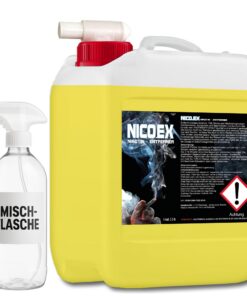 Optimal Products Nikotinentferner Nicoex I Ruß- & Nikotinreiniger für Autos I Entfernt Schmutz, Fett & Wachs | Inklusive