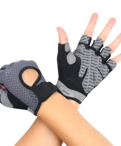 Flintronics Atmungsaktive Trainingshandschuhe Damen Herren Sporthandschuhe für Gymhandschlag Übungen Rutschfester Siliko