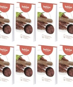 Bolsius Aromatic Wax Melts für Zuhause oder Hotel - Oud Wood 70%, 48 Stück, Duftschmelzblüten Wachs -|hochwertig| DateTi