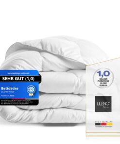 LILENO HOME Bettdecke 135x200 cm - Ganzjahres Bettdecke für einen erholsamen Schlaf - Kochfest bis 95° C