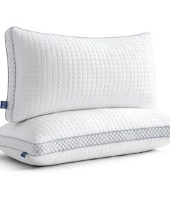 BedStory Kopfkissen 40x80 Waschbares Nackenkissen für Allergiker mit abziehbarem Bezug BedStory Verstellbare Faserfüll