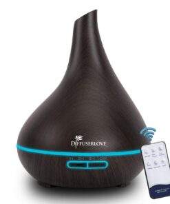 Diffuserlove 500ML Ultraschall Luftbefeuchter für Office und Home mit Auto-Abschaltung und 7 Farben LED Funktion