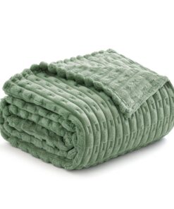MIULEE Kuscheldecke Flauschig Für Bett Und Sofa Warm Weich 60x80inch 150x200cm MatchaGrün