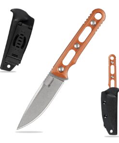 DC53 Stahl Messer mit Feststehender Klinge und Kydex Scheide für Männer - Ideal für EDCAusflüge und Überleben im Freien