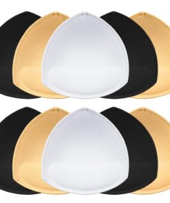 SKENGWEL Sport BH Cups Einlagen, für Sport und Bikini, Brustvergrößerung Einsätze, herausnehmbbar (2 Paar beige, 2 Paar