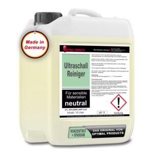 Ultra/messageschallreiniger Konzentrat für alles NEUTRAL 10 Liter Kanister | Reinigungseffekt | Alles reinigen | Neutral
