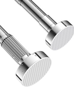 Duschvorhangstange Ohne Bohren – Edelstahl SUS304 (rostfrei) – Ausziehbar 70–120 cm, Ø25 mm