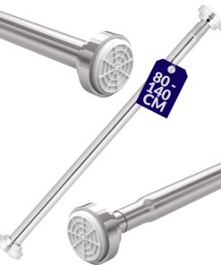 Praknu Sicherer Halt Duschstange ohne Bohren 80-140cm Edelstahl