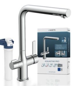 SCHÜTTE AQUASTAR PRO sauberes Trinkwasser Osmose Wasserhahn Kalk & SchwermetalleFiltersystem Osmose-filterarmatur 3-Wege