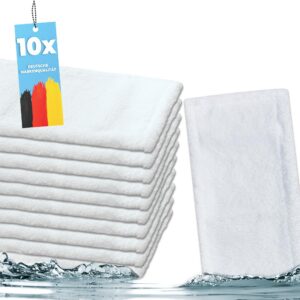 HELOME Premium Microfasermöppe | für professionelle Reinigung im Haushalt und Gewerbe | 90 Grad Winkel und Trocknerkompa