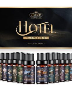 AESHORY Hotel Duftöl Set, Aroma Therapielöcher, Luftfeuchtigkeitssteigerung, Kerzendüfte, 14 x 5ml