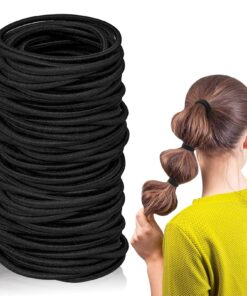 Haargummis 100 Stück Elastische Für Frauen und Mädchen zur Pferdeschwanz-Anhängereigentlich für Dicke und Lockiges Haar