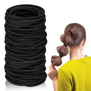 Haargummis 100 Stück Elastische Für Frauen und Mädchen zur Pferdeschwanz-Anhängereigentlich für Dicke und Lockiges Haar