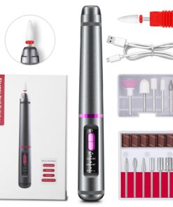 Kabellos Nagelfreßer 12 in 1 Elektrische Nagelfeile für Manikür und Pedikür - Nagelformen, Hornhautentfernung, 3-Geräte-