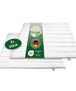 DREAMSTAR Eco Sommerbettdecken 2er Set | leichte Waschbare Steppdecken für Allergiker | 100% Mikrofaser, 60 Grad Wäsche,