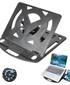 Zliger Laptop Ständer Verstellbar mit Belüftung für Teamarbeit 360° Drehmöglichkeiten Ergonomisch