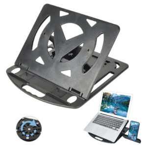 Zliger Laptop Ständer Verstellbar mit Belüftung für Teamarbeit 360° Drehmöglichkeiten Ergonomisch