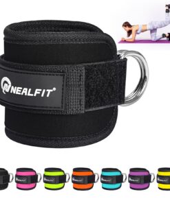Verstellbare Ankle Straps Gym mit Doppelten D-Ringen und NeoprenstützeKickbacks Fußschlaufe | Verstellbarer Fußmanschet