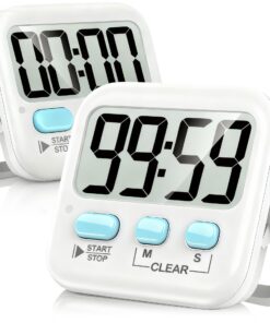 Antonki Timer Digital Küchentimer Kochzeit zum Backen Magnetisch Inklusive Batterie Antonki 2 Stück Küchentimer Digitale